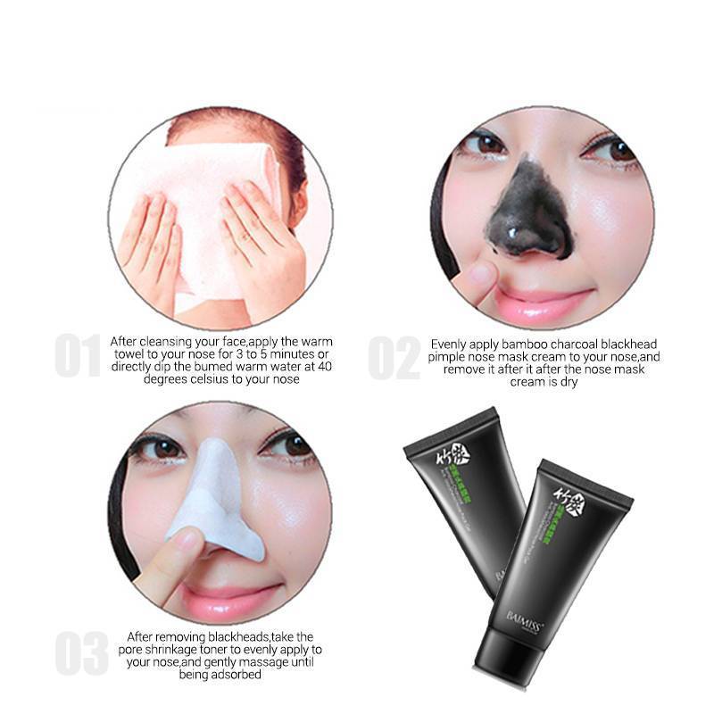 Bamboo Extract Strip Nose Mask Treatments & Masks BAIMISS Official Store