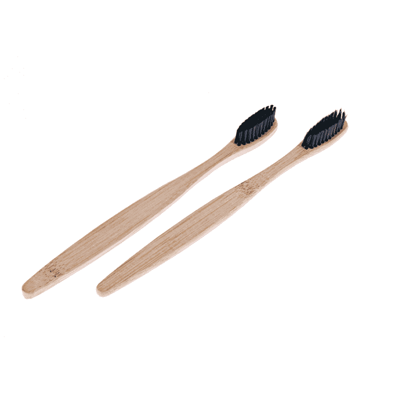 Bamboo Handle Soft Bristle Toothbrush Oral Hygiene Product Toothbrushes OSHIONER Makeup Store black