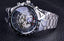 Bezel Golden Skeleton Design Waterproof Mechanical Watch For Men Mechanical Watches GMT