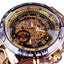 Bezel Golden Skeleton Design Waterproof Mechanical Watch For Men Mechanical Watches GMT Black Golden