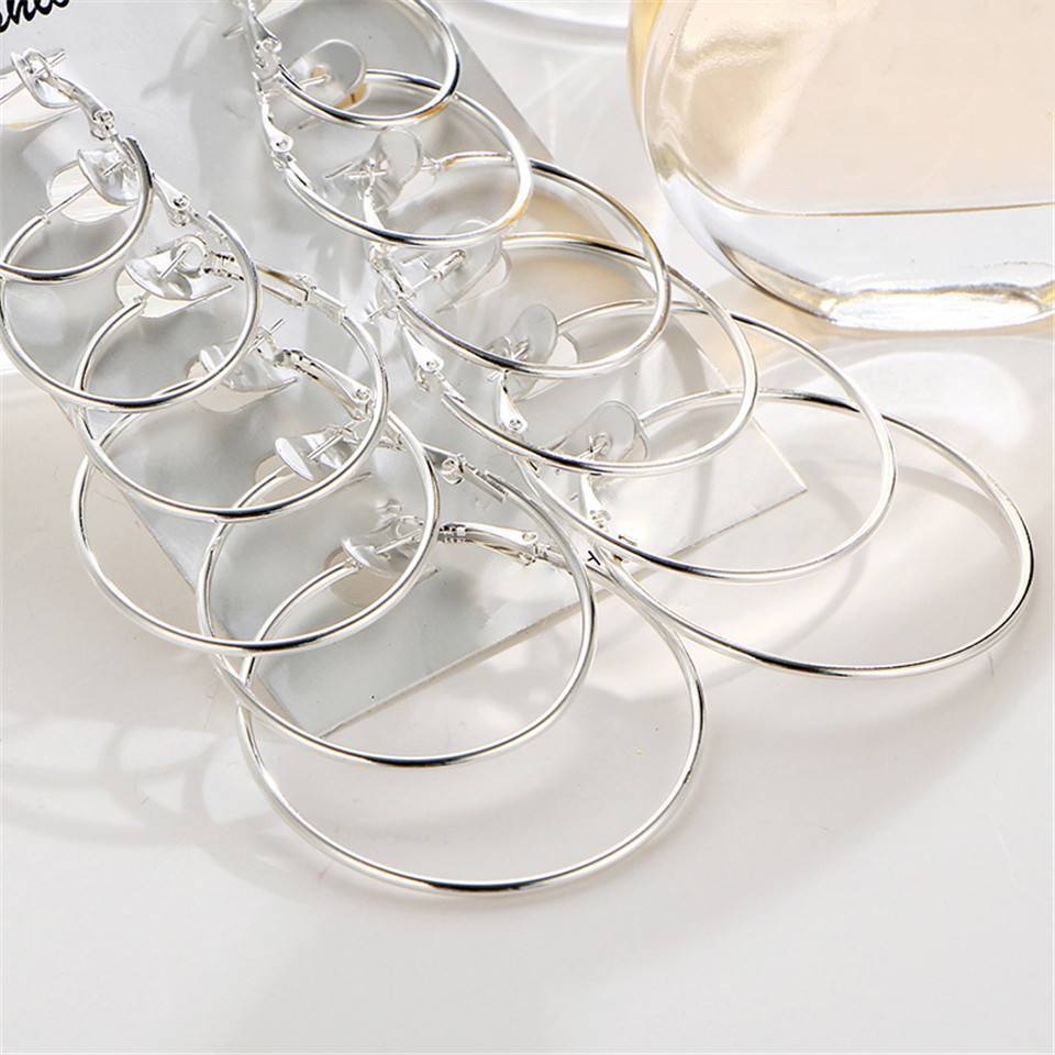 Big Circle Punk Hoop Earings Hoop Earrings Sparkling Sparks Store