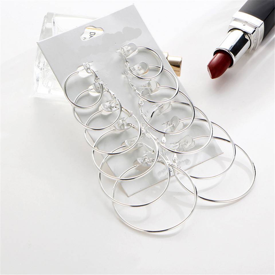 Big Circle Punk Hoop Earings Hoop Earrings Sparkling Sparks Store