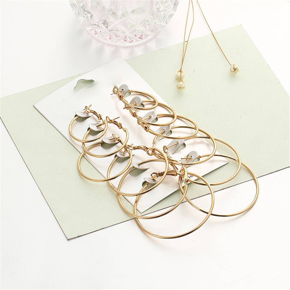 Big Circle Punk Hoop Earings Hoop Earrings Sparkling Sparks Store