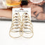 Big Circle Punk Hoop Earings Hoop Earrings Sparkling Sparks Store E025099D