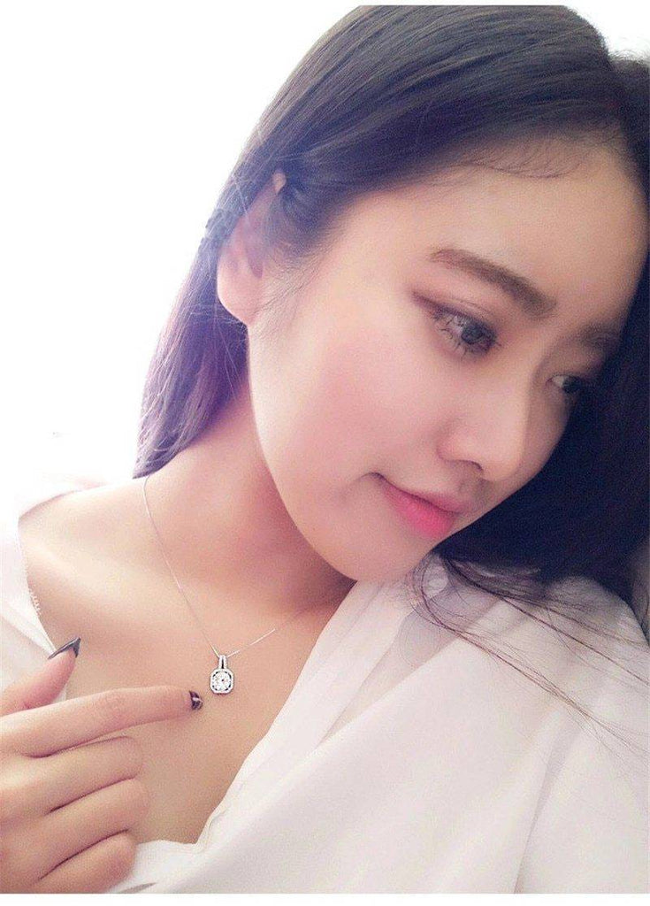 Big CZ Crystal Stone Necklace Chain Necklaces PATICO Official Store