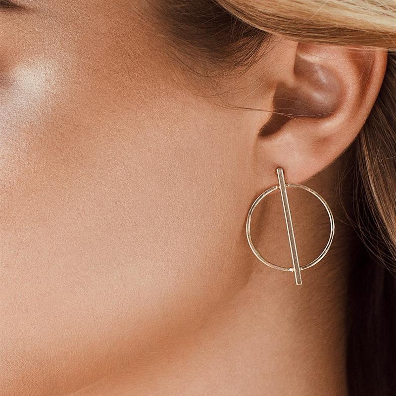 Big Hoop Circle Earrings Hoop Earrings RscvonM Official Store