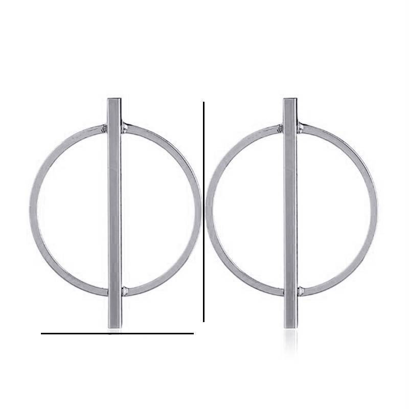 Big Hoop Circle Earrings Hoop Earrings RscvonM Official Store