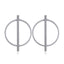 Big Hoop Circle Earrings Hoop Earrings RscvonM Official Store C1674-silver