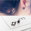 Black Acrylic Saturn Push Back Stud Earrings For Women Stud Earrings Welcome to XXZHJ Store