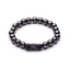 Black Hematite Bead Strand Bracelet For Men With Crown Strand Bracelets HelloLeo B020213