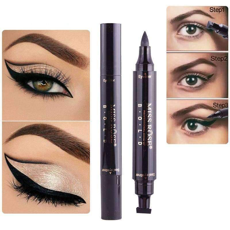 Black Stamp Waterproof Double-ended Eyeshadow and Eyeliner Eye Shadow & Liner Combination SD Store