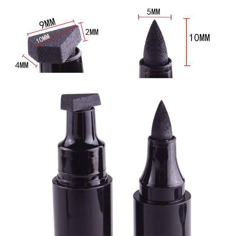 Black Stamp Waterproof Double-ended Eyeshadow and Eyeliner Eye Shadow & Liner Combination SD Store