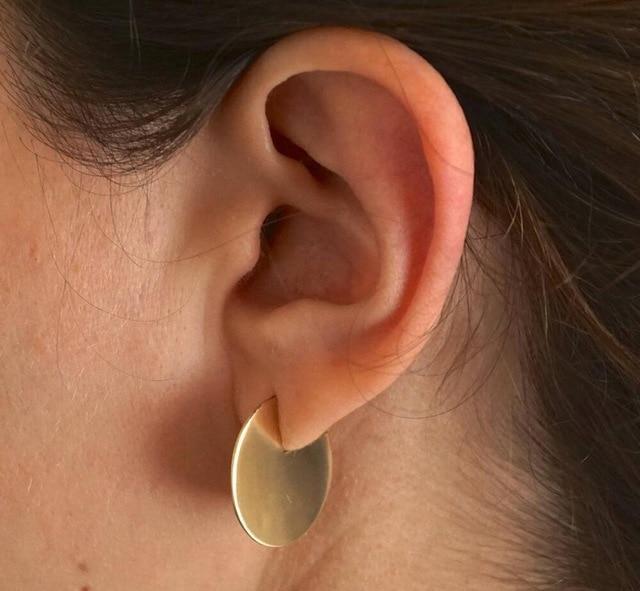 Blossoms Flower Shaped Stud Earrings for Women Stud Earrings SMJEL Official Store Gold ED309