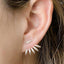Blossoms Flower Shaped Stud Earrings for Women Stud Earrings SMJEL Official Store Silver ED155