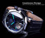 Blue Ocean Geometry Design Skeleton Dial Mechanical Watch For Men Mechanical Watches GMT