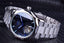 Blue Ocean Geometry Design Transparent Men's Mechanical Watch Mechanical Watches GMT