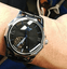 Blue Ocean Geometry Design Transparent Men's Mechanical Watch Mechanical Watches GMT
