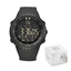 Bluetooth Fitness Tracker LED Display Digital Watch For Men Digital Watches OuYang Top Watch store Black with box
