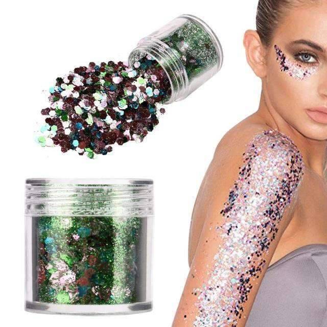 Body Glitter Sequins Powder Makeup For Nail Art Decor Body Glitter Ubeauty cute Store 12
