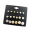 Brincos Mixed Crystal Stud Earrings Stud Earrings DanZe Accessories Store E0115