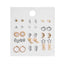 Brincos Mixed Crystal Stud Earrings Stud Earrings DanZe Accessories Store E0956