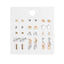 Brincos Mixed Crystal Stud Earrings Stud Earrings DanZe Accessories Store E0958
