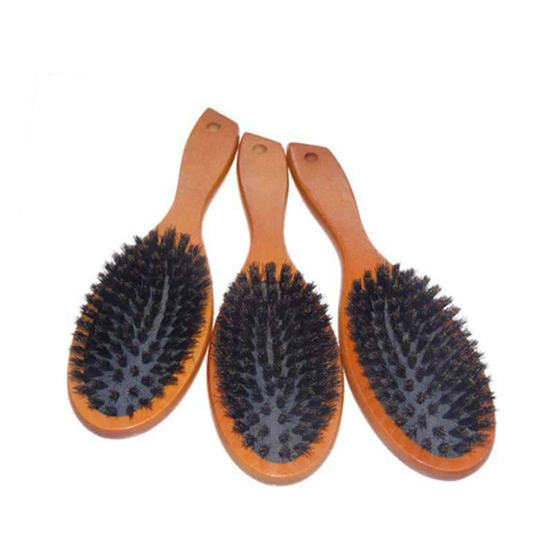 Bristle Hairbrush Anti-Static Wooden Handle Hair Comb Combs We are Beautiful Girl Store