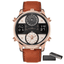 Business Chronograph Luminous Leather Strap Men's Quartz Watch Quartz Watches KAT-WACH Official Store KT720roseB