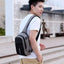 Business Style Oxford Solid Shoulder Crossbody Bag for Men Crossbody Bags Fengdong Company Store