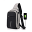Business Style Oxford Solid Shoulder Crossbody Bag for Men Crossbody Bags Fengdong Company Store light grey