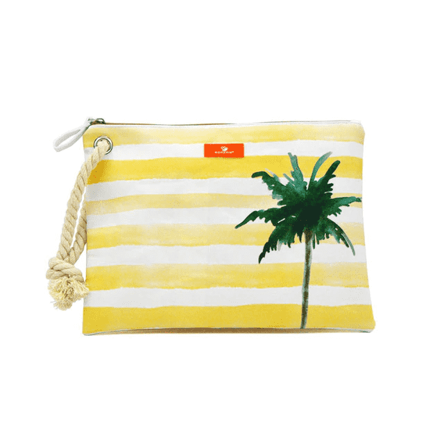 Cartoon Printing Wet Bikini Stripe Clutch Bag for Women Clutches BONAMIE Official Store Coconut tree