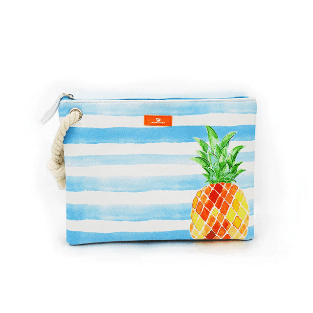 Cartoon Printing Wet Bikini Stripe Clutch Bag for Women Clutches BONAMIE Official Store Pineapple