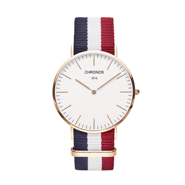 Casual Fashion Nylon Leather Unisex Anti-shock Lover Watch Lover's Watches Your Favorite Shopping Time CH0103