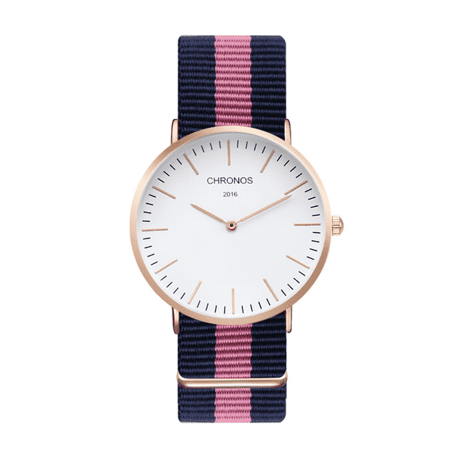 Casual Fashion Nylon Leather Unisex Anti-shock Lover Watch Lover's Watches Your Favorite Shopping Time CH0110