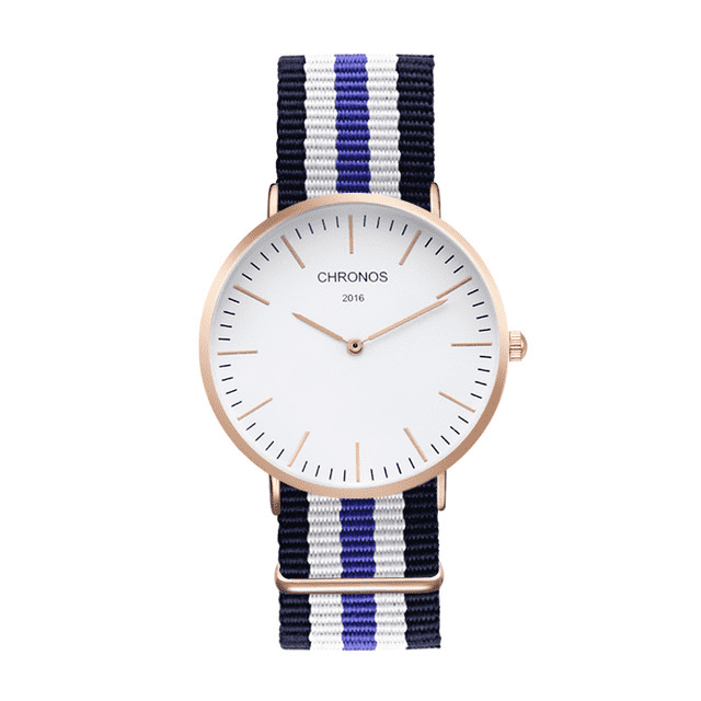 Casual Fashion Nylon Leather Unisex Anti-shock Lover Watch Lover's Watches Your Favorite Shopping Time CH0111
