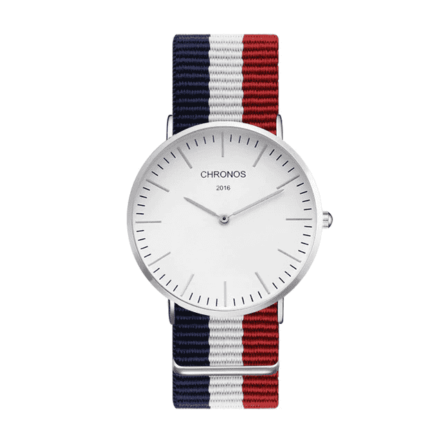 Casual Fashion Nylon Leather Unisex Anti-shock Lover Watch Lover's Watches Your Favorite Shopping Time CH0113