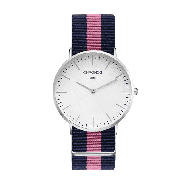 Casual Fashion Nylon Leather Unisex Anti-shock Lover Watch Lover's Watches Your Favorite Shopping Time CH0118