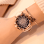 Casual Fashion Rose Gold Crystal Women's Bracelet Watch Women's Watches Dream-Watch WHITE