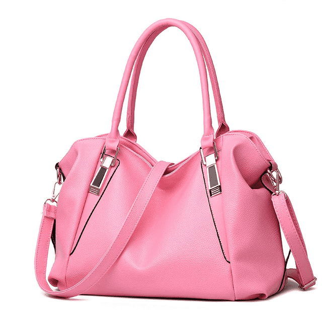 Casual Fashioned Portable Leather Shoulder Bag for Women Shoulder Bags FH HERALD FASHION Official Store Pink 32x27x10cm