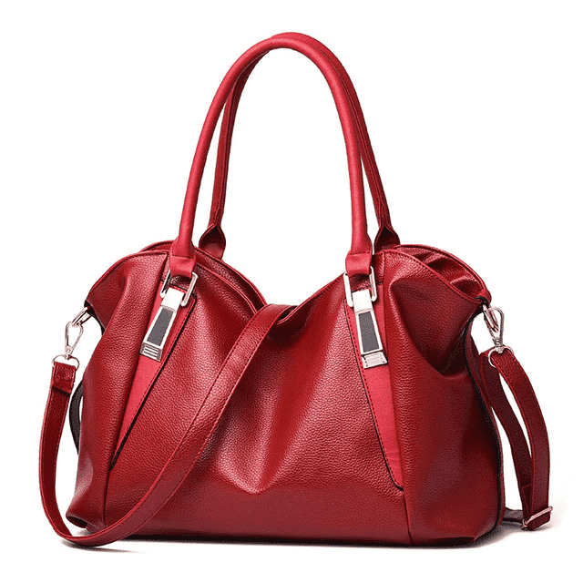 Casual Fashioned Portable Leather Shoulder Bag for Women Shoulder Bags FH HERALD FASHION Official Store Red 32x27x10cm
