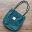 Casual Folding Reusable Cotton Shoulder Bag for Women Shoulder Bags Mary's Purse Store Blackish Green