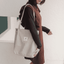 Casual Folding Reusable Cotton Shoulder Bag for Women Shoulder Bags Mary's Purse Store Gray
