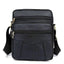Casual Genuine Cow Leather Shoulder Crossbody Bag for Men Crossbody Bags Qibolu Official Store D Black