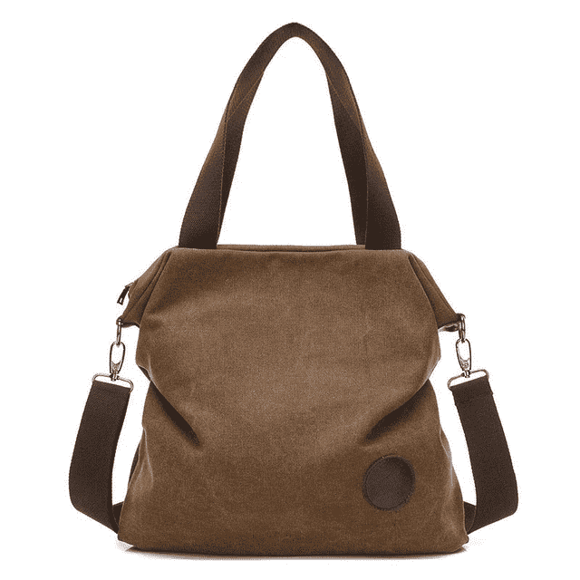 Casual Large Capacity Leather Shoulder Bag for Women Shoulder Bags KVKY Factory Store Coffee-small