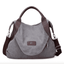 Casual Large Capacity Leather Shoulder Bag for Women Shoulder Bags KVKY Factory Store gray-large
