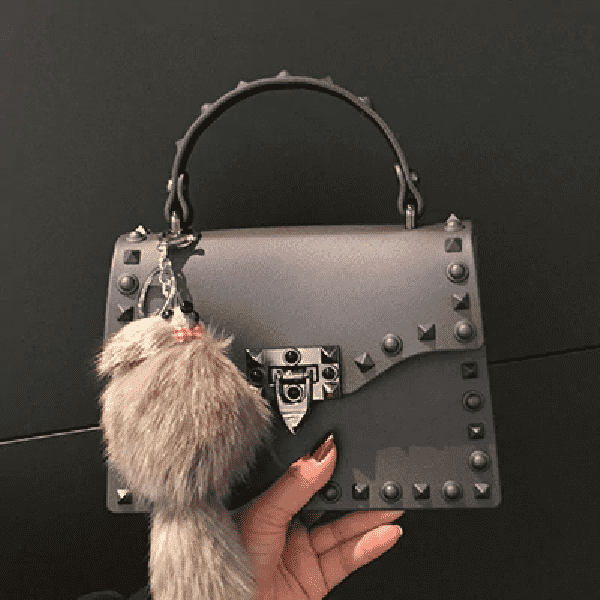 Casual Luxury Leather Jelly Bag Shoulder Bag for Women Shoulder Bags Trends Bags Store Big Gray