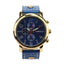 Casual Military Leather Band Analog Quartz Watch For Men Quartz Watches 9s & cheap watch Store Blue