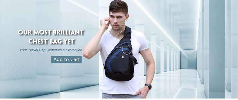 Casual Waterproof Nylon Shoulder Crossbody bags for Men Crossbody Bags BALANG Official Store Blue large