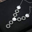 Circle Design Long Pendant Crystal Bridal Jewelry Set For Women Bridal Jewelry Sets Byoung girl Store