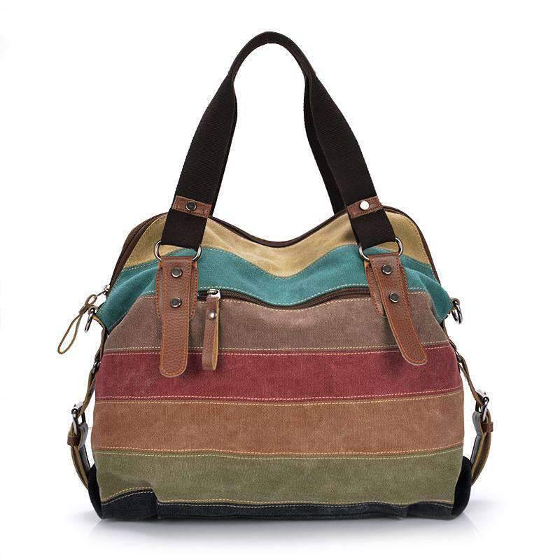 Classic Patchwork Fashion Canvas Shoulder Bag for Women Shoulder Bags PHEDERA Official Store